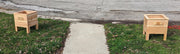 Planter box small square for patio or deck with bottom all cedar