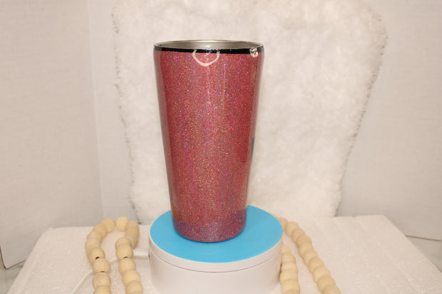 Tumbler 20 oz with black swan and sparkles galore