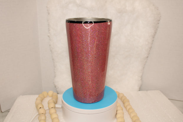 Tumbler 20 oz with black swan and sparkles galore