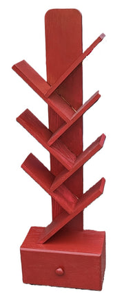 Bookshelf made from red oak with drawer "made to order". Choose size and color. (SOLD)