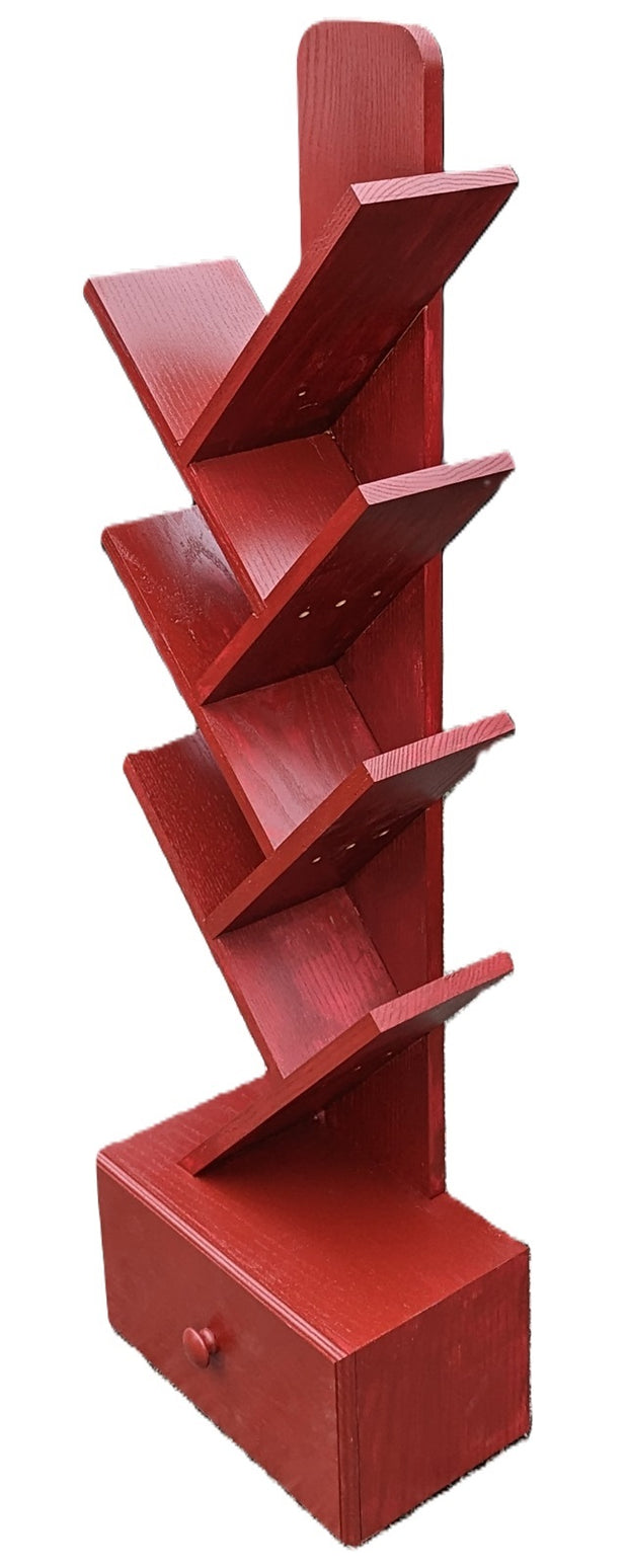 Bookshelf made from red oak with drawer "made to order". Choose size and color. (SOLD)