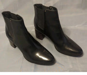 Apparel Women's Boots Size 8.5 Calvin Klein Felda Black Leather Ankle Booties Slip on