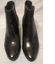 Apparel Women's Boots Size 8.5 Calvin Klein Felda Black Leather Ankle Booties Slip on