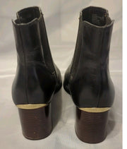 Apparel Women's Boots Size 8.5 Calvin Klein Felda Black Leather Ankle Booties Slip on