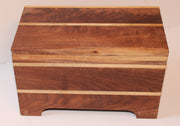 Jewelry Box with hinged Lid made from Walnut and Poplar