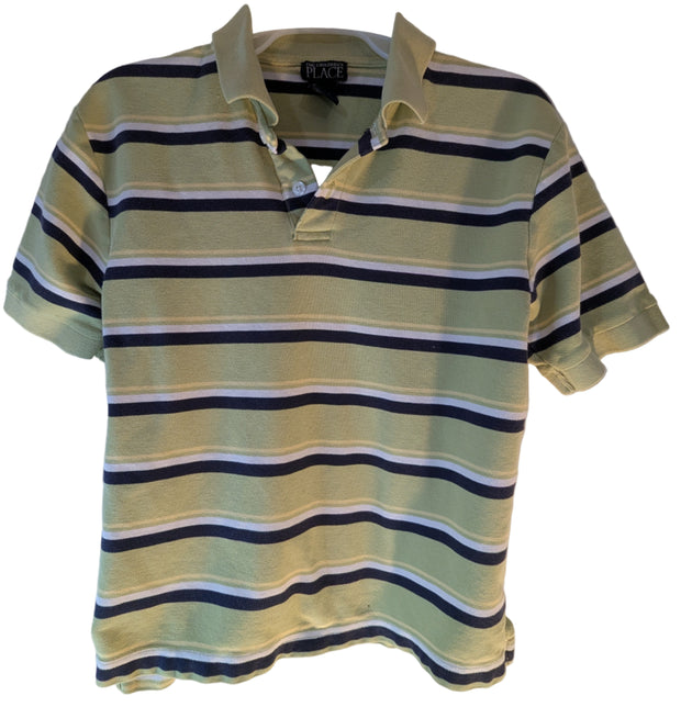 Boys Shirt Short Sleeve Size Large 10/12 green