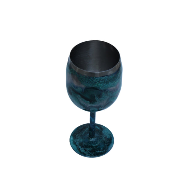 Tumbler Wine glass with Stem stainless steel 10 ounce called (MistyWine)
