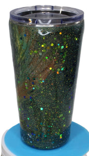 Tumbler Tapered Smooth 16 ounce we call (Purple Feathers)