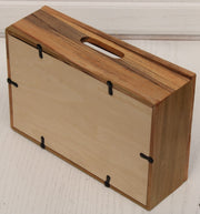 Savings Bank with Disney Vacation Fund and hearts on front and a beach scene engraved in background