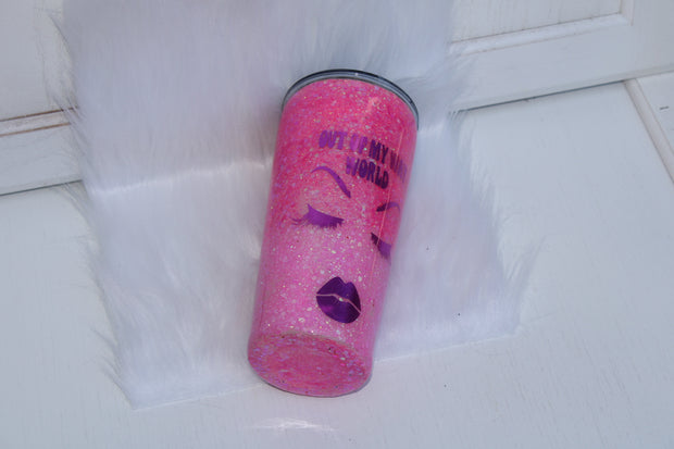 Tumbler Tapered Smooth 20 ounce. "Out of My Way World" (SOLD)