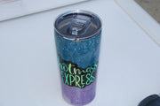 Tumbler Tapered Smooth 20 ounce with "Hot Mess Express" epoxied on the side