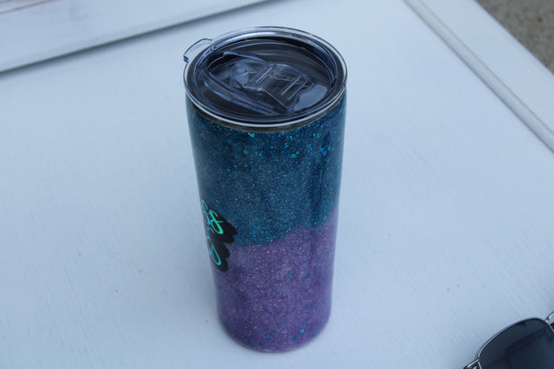 Tumbler Tapered Smooth 20 ounce with "Hot Mess Express" epoxied on the side