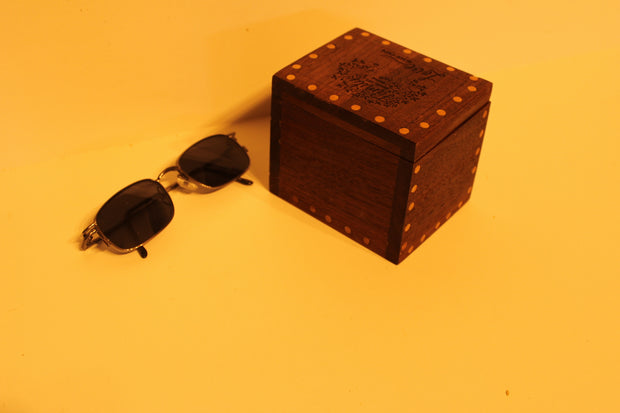 Keepsake Box with Engraved Lid Family Where life begins and love never ends made from Walnut and Poplar