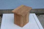 Bird House with an X pattern on front made from cedar (SOLD)
