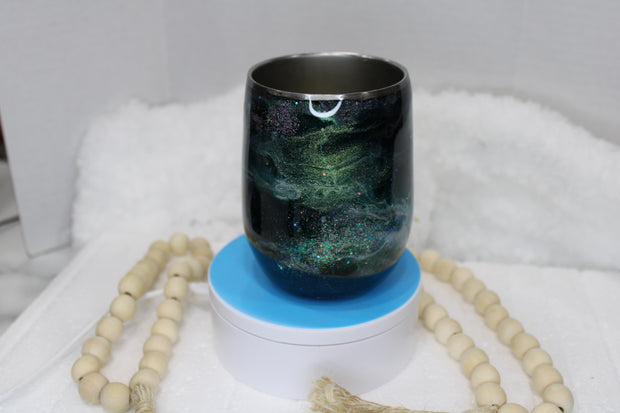 Wine glass 15 ounce stemless we call (Emerald)