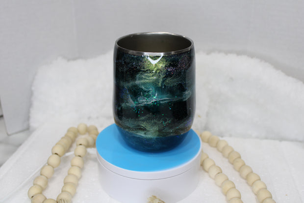 Wine glass 15 ounce stemless we call (Emerald)