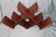 Wine Rack made from walnut and holds 6 bottles