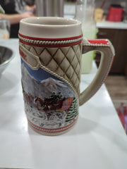1985 Budweiser Holiday Stein- Limited Edition Handcrafted, Set Of Three (3)