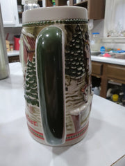 1985 Budweiser Holiday Stein- Limited Edition Handcrafted, Set Of Three (3)