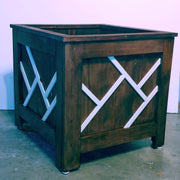 Planter box large square for patio or deck with movable shelves (SOLD)