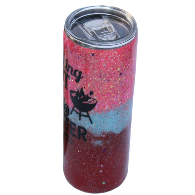 Tumbler Straight Skinny 20 ounce we call Smoking Hot Grill Master