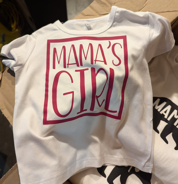 NEW Short sleeve T-shirt with decal Mama's Girl Size 6 months