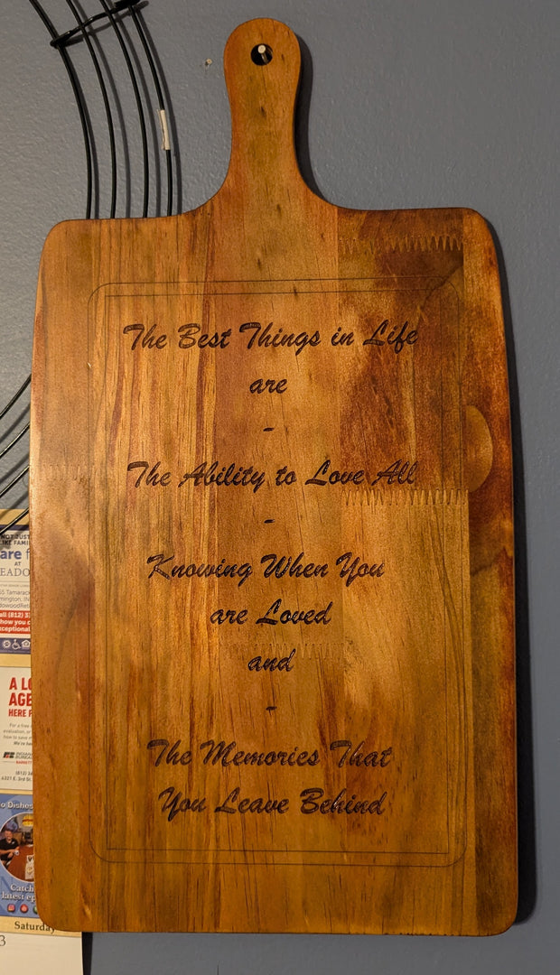 Decorative Sign shaped Cutting Board