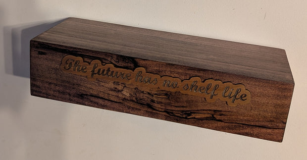 Floating shelf | Red mahogany finish | 14 in Long