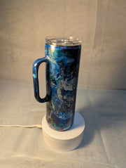 Tumbler 20 ounce with handle and lid called Sea Creatures