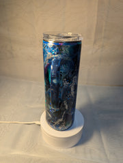 Tumbler 20 ounce with handle and lid called Sea Creatures