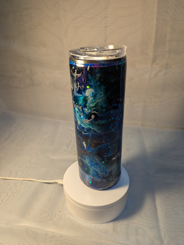Tumbler 20 ounce with handle and lid called Sea Creatures
