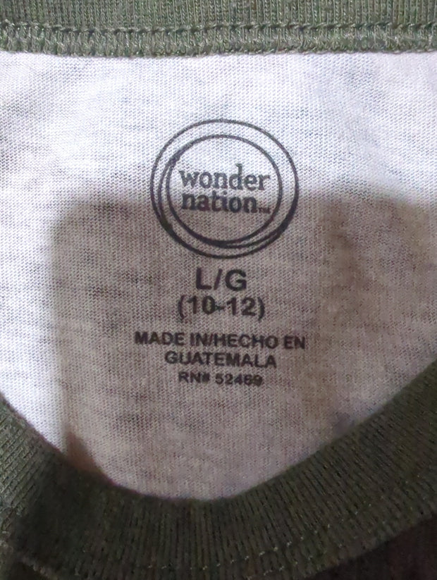 Apparel Boy's Shirt Large (10/12) long sleeve camouflage by Wonder Nation