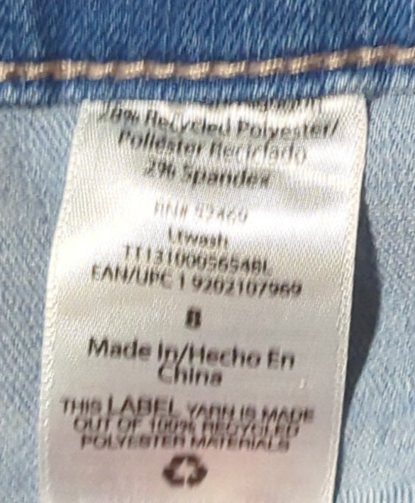 Apparel Women's Shorts Size 8 Blue Jean Time and True