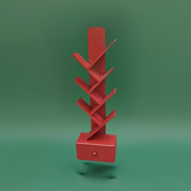 Bookshelf made from red oak with drawer "made to order". Choose size and color. (SOLD)