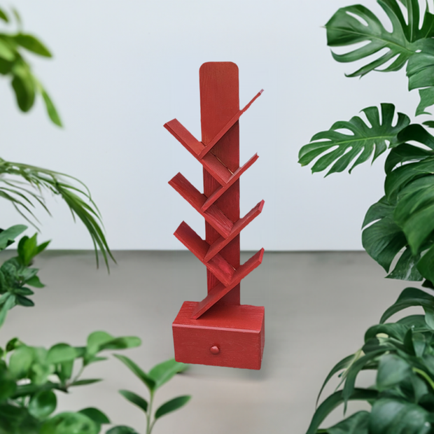 Bookshelf made from red oak with drawer "made to order". Choose size and color. (SOLD)