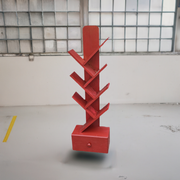 Bookshelf made from red oak with drawer "made to order". Choose size and color. (SOLD)