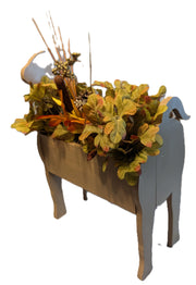 Planter shaped like a labrador for artificial or real flowers